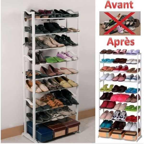 etagere chaussure 30 paires